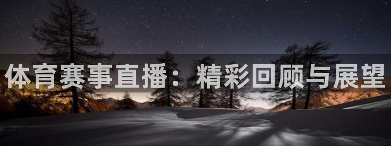 体育赛事直播：精彩回顾与展望